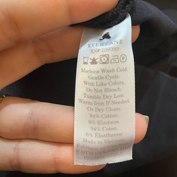 Everlane The Side-Zip Stretch Cotton Ankle Skinny Business Casual Pant Size: 4 - Picture 7 of 7